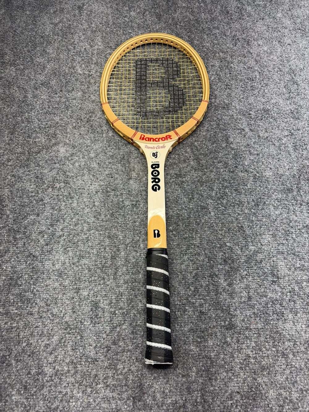 Bancroft Bjorn Borg Monte Carlo Wood Tennis Racquet 4 5/8- New-Never played-mint